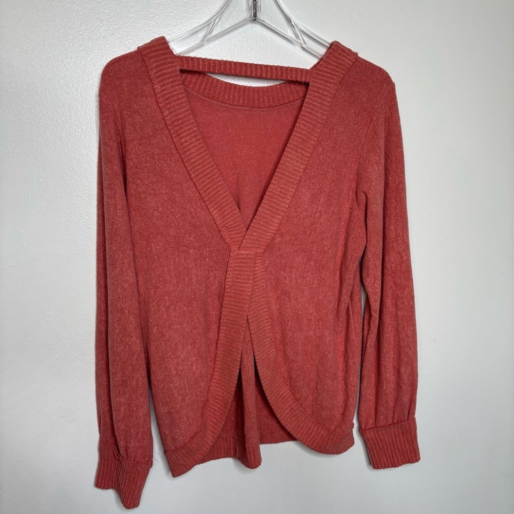 BKE Cutout Back Sweater Women’s Small Pink Rayon Blend Open Back - Picture 8 of 11